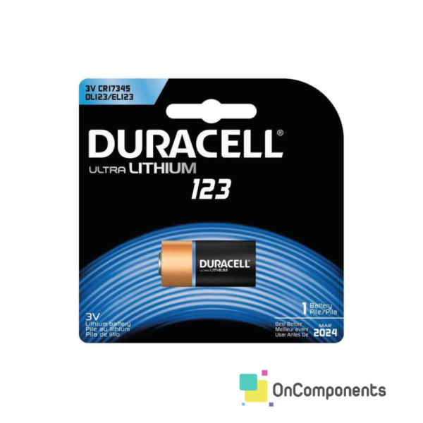 3V CR17345 DL123-EL123 DURACELL BATTERY